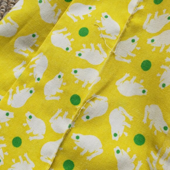 Vintage Frog Tog by Julia Montgomery Skirt Large Yellow - Picture 6 of 9